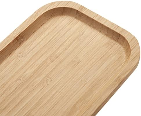 Bamboo Vanity Tray, Bathroom Counter Tray, Toilet Tank Tray, Bathroom Tray for Organizing and Home Decor, 11.8 x 5.1 x 0.8 inch - Image 2