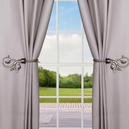 SUQ I OME Leaf Shaped Curtain Holdbacks, Bronze, 1 Pair - Image 6