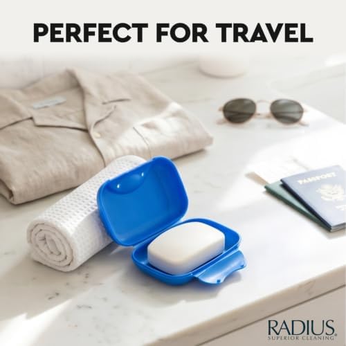 RADIUS Soap Travel Case, BPA-Free Recycled Plastic, Leakproof, Portable for Bathroom, Gym, Home, Camping - White - Image 5