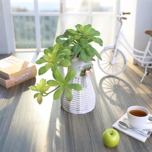 2pcs Artificial Succulent Plants, Realistic Large Fake Succulents, Artificial Hanging Ornaments for Decor - Image 3