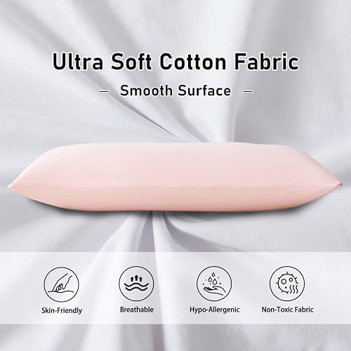 WhatsBedding Memory Foam Body Pillow with Cover, Long Bed Pillow for Adults - Image 4