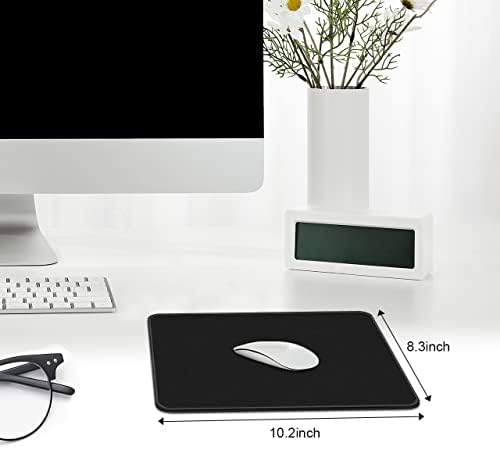 3 Pack Standard Mouse Pad with Stitched Edges, 10.3 x 8.3 in Black - Image 6