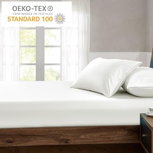 FreshCulture King Fitted Sheet Only - Hotel Quality Fitted Sheet King Size - Ultra Soft & Breathable - Brushed Microfiber - Deep Pocket - Cooling Fitted Sheets for King Size Bed (Ivory) - Image 6