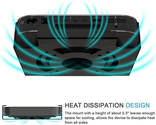 IFCASE Under Desk, Vesa, Wall Mount for Mac mini 2018-2023 M1 M2 (Black) - Image 2