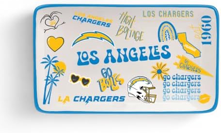 The Memory Company Officially Licensed NFL - Los Angeles Chargers Team Spirit Trinket Tray by TheMemoryCompany