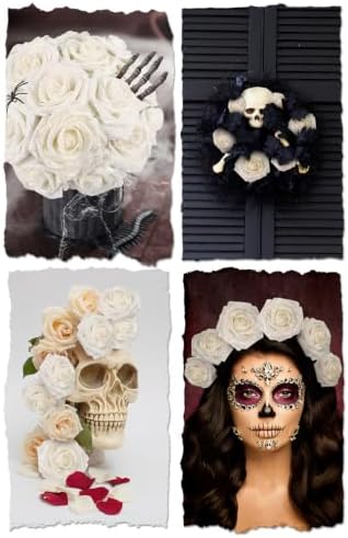 Artificial Roses Flowers Real Touch Fake Roses Flowers Decorations,50Pcs - Image 3