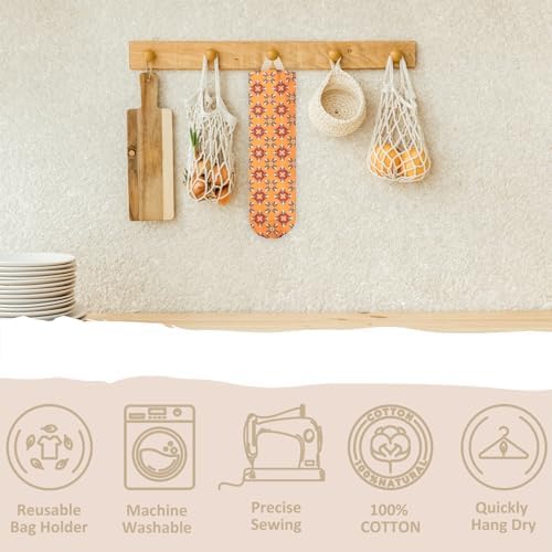 Plastic Bag Holder, Wall Mount Grocery Bag Organizer for Plastic Bags, Reusable Grocery Bags Organizer for Home Kitchen Pantry Decor (D) - Image 5