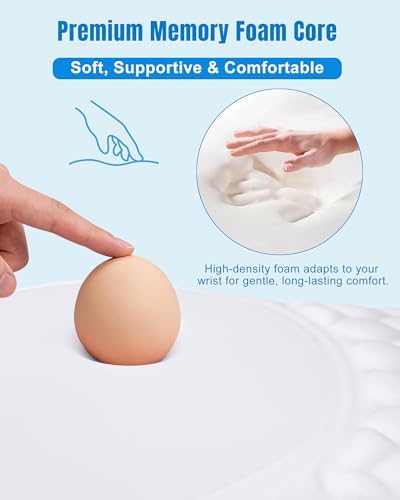 Ergonomic Mouse Pad with Sloped Memory Foam Wrist Rest - Image 3