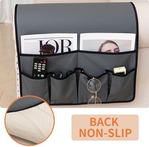 HAOMAIJIA Sofa Armrest Organizer, Remote Control Holder for Recliner Couch - Image 3