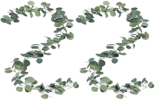 Artificial Eucalyptus Garland Faux Silk Leaf Décor Anniversary Engagement Party Wedding by SPDTECH
