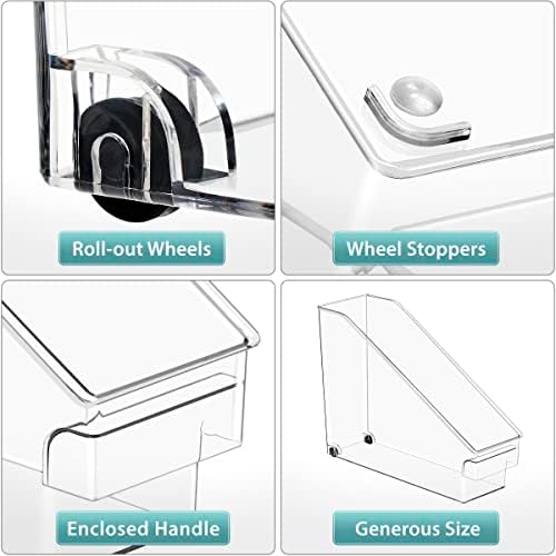 Sorbus Under-Sink Organizer Bins with Wheels & Handles - Image 6