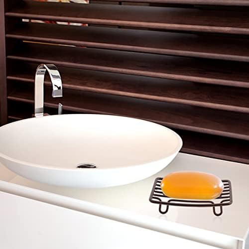 Bar Soap Dish Holder for Shower Bathroom Stainless Steel Rust Proof Self Draining, Bronze-2 Pack - Image 5