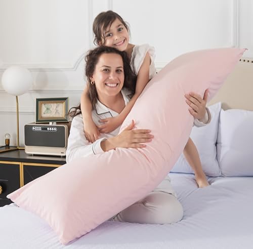 WhatsBedding Memory Foam Body Pillow with Cover, Long Bed Pillow for Adults - Image 6