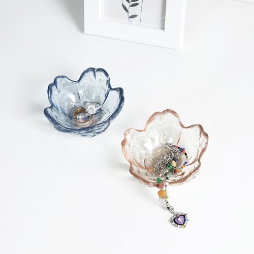 Crystal Orange Flower Ring Dish Jewelry Tray - Image 4