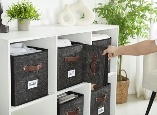 DECOMOMO Storage Bins, Cube Storage Bin with Labels - Image 6