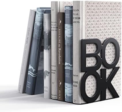 4 Pair Book Ends, Bookends, Book Ends for Shelves,Bookend - Image 2