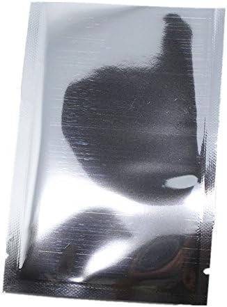 PABCK 500 Pack Silver Foil Pouch Open Top Heat Seal Mylar Bags 2.4x3.5 inch by PABCK