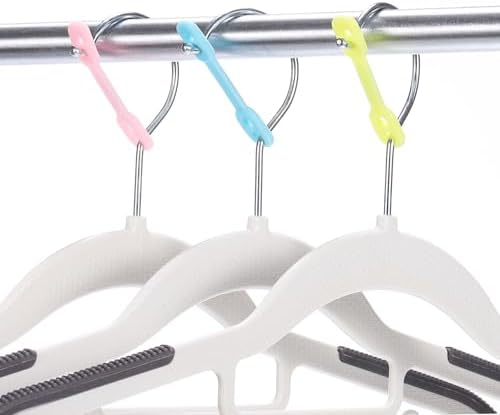 uxcell 30Pcs Clothes Hanger Windproof Plastic Strip Hook, Anti-Slip Off Windproof Fixed Buckle, Anti-Drop Strips Hanger Fixation for Outdoor Indoor Transparent - Image 5
