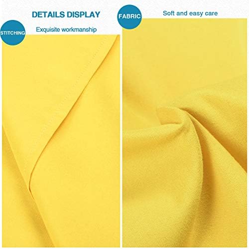FLXXIE Microfiber King Pillow Shams Set of 2, Yellow - Image 2