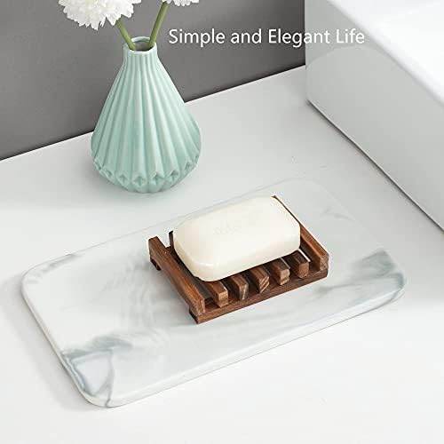 Wooden Soap Dish for Shower,Set of 3,Self Draining Bar Holder for Bathroom, Soap Saver Tray Soap Stand for Homemade Soap, Vowupt - Image 2