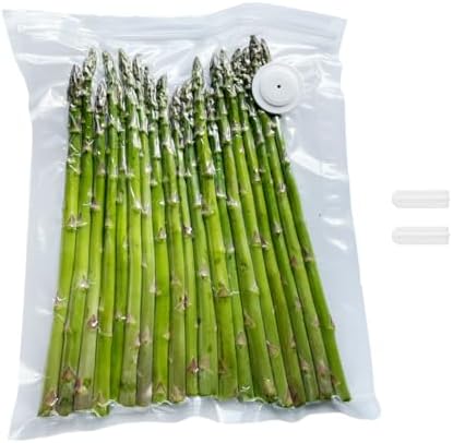 30p 11.8"X13.4" Upgraded Reusable Vacuum Seal Bags For Food + 2 Clips, BPA Free, 5X Longer Fresh, for Sous Vide, Freezer, Microwave, Odor-Resistant, Leak-Proof by Unknown