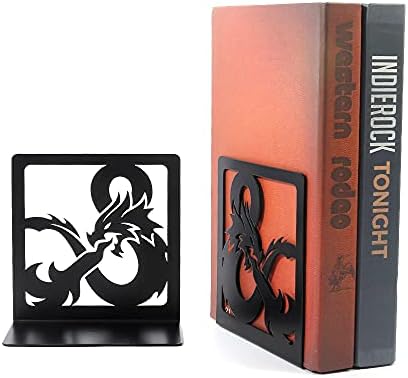 Dragon Book Ends, Heavy Duty Metal Bookends for Shelves - Image 7