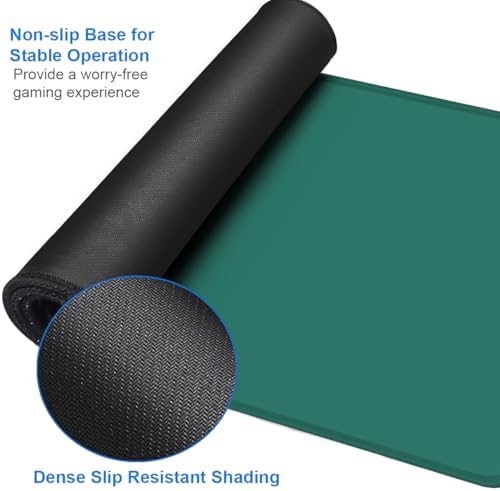 Mouse Pad Large, 31.5x15.7 inch Gaming Computer Keyboard Mouse Mat, Water Resist Non-Slip Mousepad Rubber Base Long XXL Mouse Pad for Work & Gaming, Office & Home, Green - Image 4