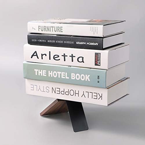 muso wood Book Ends for Shelves, Walnut 2 Pairs - Image 5