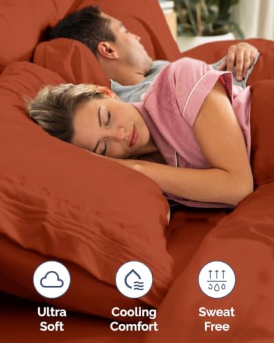 CGK Extra Deep Flex Top Split Head King Fitted Sheet Only - Terracotta - Image 5
