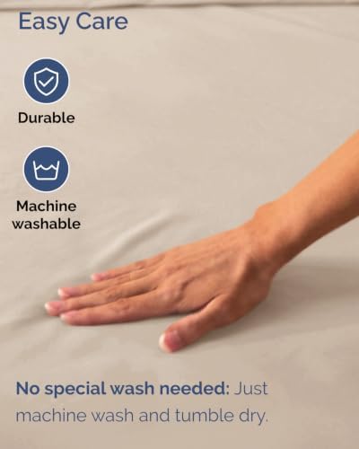 CGK Linens 2 Pack Extra Deep Full Fitted Sheets - Wheat - Image 6