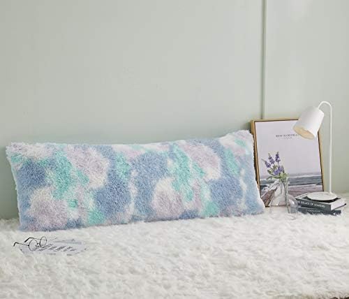 Cozy Plush Fur Body Pillow 20X54 Inches with Premium Filling, Ultra Soft Bed and Sofa Pillow, Vibrant Pastel Colors on Long Pillow, Big Hug Double Pillow, Pregnancy Pillow, Warm Fascinating - Image 2