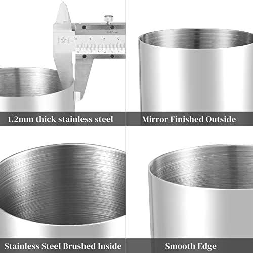 Silver Pencil Holder for Desk,304 Stainless Steel Desktop Pen Holder,Pencil Holder,Pencil Cup,Pencil Pot, Makeup Brush Holder,Stationery Organizer - Image 3