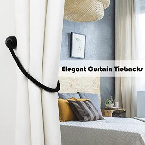 Strong Magnetic Curtain Tiebacks Decorative Rope Tie Backs Holdbacks Porlau - Image 6