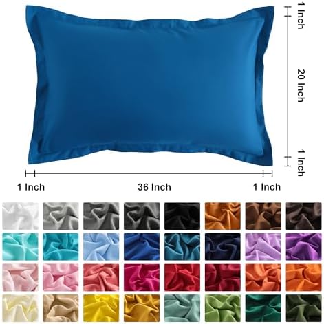 NTBAY King Pillow Shams, Set of 2, Microfiber, Royal Blue - Image 4