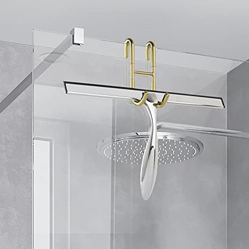 Simtive Shower Door Hooks (2-Pack), Towel Hooks for Bathroom Frameless Glass Door, Gold - Image 5