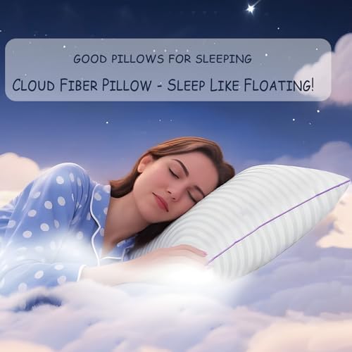 Bed Pillows King Size Set of 2,side sleeper pillow,Down Alternative Fill - Image 5