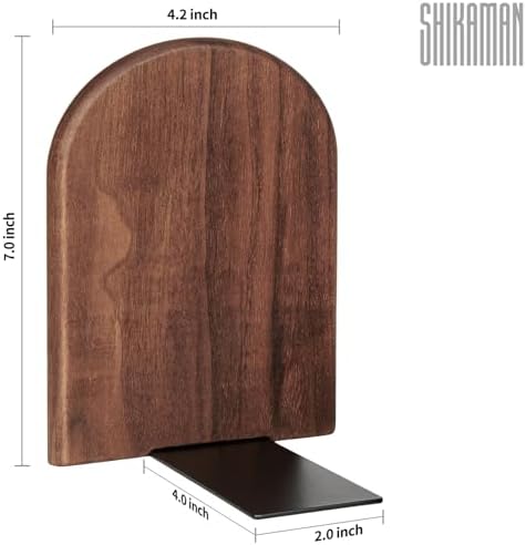 Book Ends,Bookends Wood Book Ends Universal Economy Bookend (1, Large) - Image 2