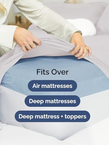 CGK Extra Deep King Single Fitted Sheet Only - French Grey - Image 6