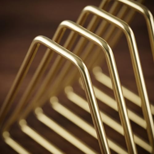 Gold Expandable Bookends, 11-Section, 2"-23.6" - Image 2