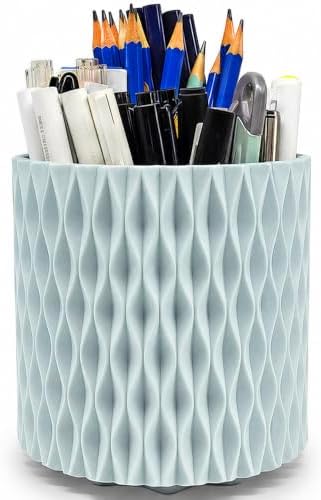 Lebenrich Blue Desk Accessories Pen Holder for Desk, Pencil Cup Holder by Lebenrich