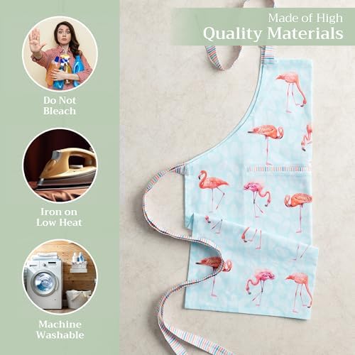Maison d' Hermine Aprons for women with Pocket 100% Cotton (27.50"x31.50") - Image 3