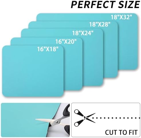 HotLive Dish Drying Mat for Kitchen Counter, Heat Resistant Drainer Mats with Non-slip Rubber Backed, Hide Stain Kitchen Super Absorbent Draining Mat, Easy to Clean Dish Rack Pad, Teal 16"x20" - Image 6