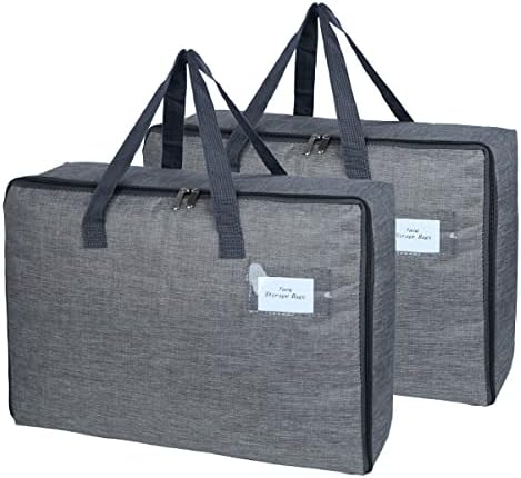 2 Pack Large Moisture-Proof Storage Moving Travel Bag Storage Container - Image 2