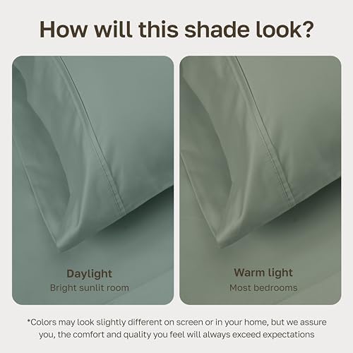 California Design Den Soft 100% Cotton Sateen Extra Long Twin Fitted Sheet - Image 6
