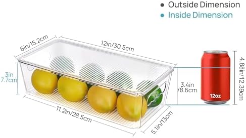 Vtopmart 10pcs Clear Stackable Storage Bins with Lids - Image 2