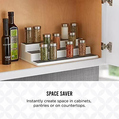 Copco 3-Tier Cabinet Spice Rack Organizer, 10 Inch Tiered Shelf Riser for Kitchen Cabinets, Pantry, and Countertop - Holds Spices, Seasonings, Oils, and Condiments - Image 7