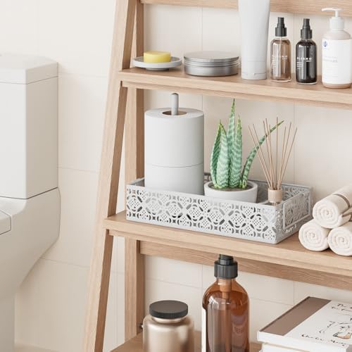 Toilet Tank Topper - 13 Inch Bathroom Tray with Magnetic Paper Towel Holder - Image 4