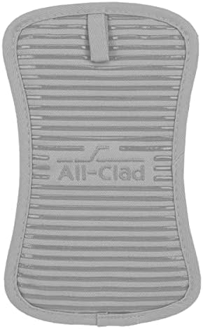 All-Clad Premium Pot Holder & Hot Pad: Heat Resistant to 500 Degrees - 100% Cotton, 10"x6.25" Hot Pad for Kitchen and Barbeque, (1-Pack), Titanium - Image 2