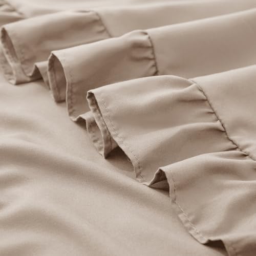 KKJIAF Ruffle Body Pillow Cases Set of 1, Khaki - Image 6
