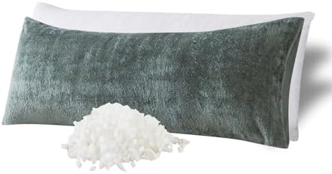 WhatsBedding Memory Foam Body Pillow with Cover, Long Bed Pillow for Adults by WhatsBedding